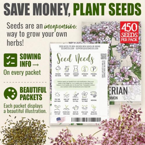 Seed Needs Valerian Seeds to Plant an Herb Garden - 2 Packs - Image 3