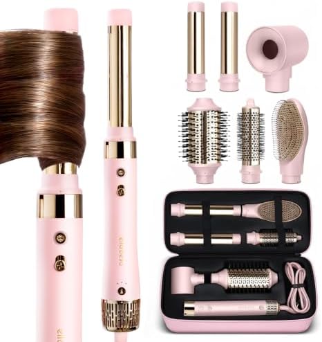 ELLA BELLA® 6 in 1 Professional Hot Air Styler & Straightener, Fast Drying by ellabella