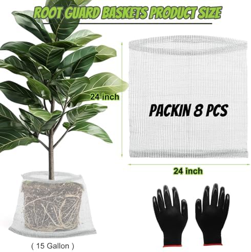 8 Pcs Gopher Baskets 15 Gallon Root Guard Proof Stainless Wire Steel Trap - Image 2
