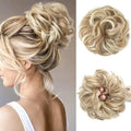 CJL HAIR Large Messy Bun Hair Piece Wavy Curly Scrunchies Synthetic Chignon Ponytail Hair Extensions Thick Updo Hairpieces for Women Dirty Blonde by CJLHAIR