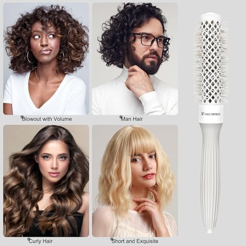 EAGLE FORTRESS Innovative Bristle Ceramic + Ionic Round Brush –Thermal Barrel – Fast-Drying Blowout Brush -43 - Image 6