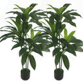 (2 Pack) Artificial Plants Indoor - 4ft Dracaena Tree for Home Decor by Unknown