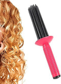 Hair Fluffy Styling Curler Curls Comb,Hair Curler Curling Make Up Brush Roller Tool Portable Comb Anti‑Slip Professional Round Hair Brush for Home Personal Use Travel by WenTigDY