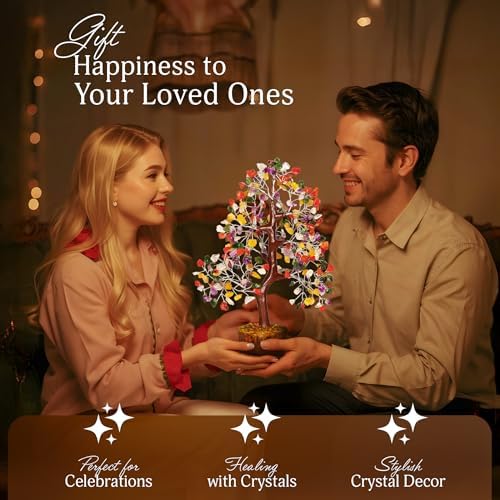 YATSKIA Mix Chakra Tree of Life, Birthday Gifts for Women, Mom & Friends, Handmade Crystal Tree, Living Room, Bedroom & Office Decor, Thank You Gifts - Image 5
