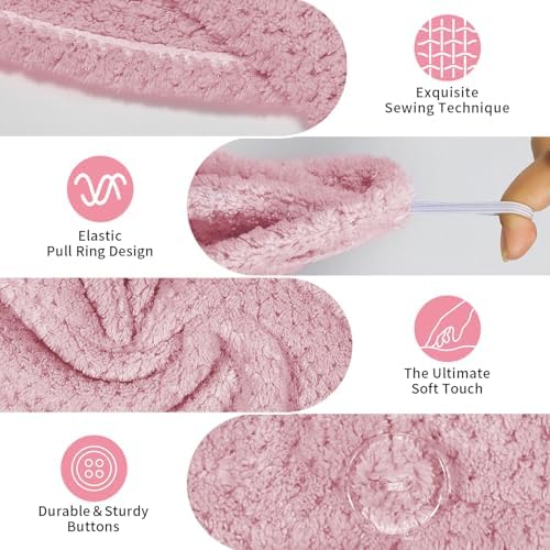 my novel things 3 Pack Microfiber Hair Towel Wrap for Curly Hair Women - Image 3