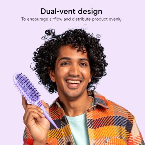 Conair Curl Define Pro Detangling Hair Brush, Loose Curls & Short Hair - Image 5