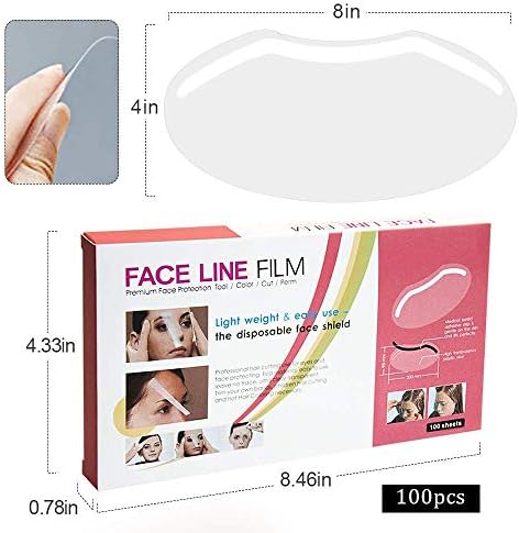 EBANKU Shower Face Shield Eyebrow Eyelash Shield Visors 100 PCS Waterproof - Image 2