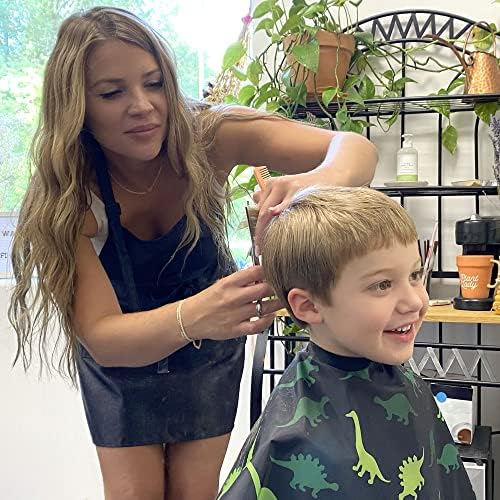 Dinosaur Kids Barber Cape for Boys Hair Cutting at Home, Salon Barber Shop - Image 4