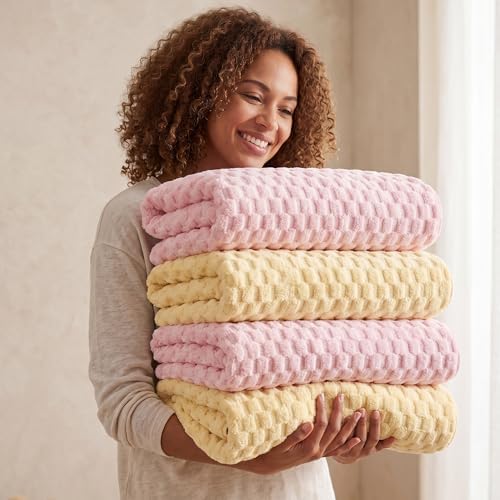 REDKISS 4 Pack Microfiber Bath Towels, Quick Dry, Super Soft, 27"x55" - Image 3