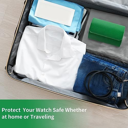 Watch Roll Travel Case for Men and Women- 2 Watch Storage and Organizer - Image 6