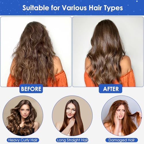 TEPENAR Hair Dryer Bonnet Attachment: Upgraded Extra Large Hooded Dryer Adjustable Hair Dryer Caps - Easy to Use for Natural Curly Textured Hair Care Styling Fast Drying - Blue - Image 6