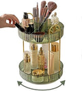 Asayuee 360 Rotating Makeup Organizer,2 Tier Large Capacity Make Up Organizers and Storage,Skincare Perfume Vanity Organizers,Bathroom Cosmetics Storage Organizer Countertop (Green) by Asayuee