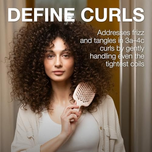 Janeke Superbrush Detangling Brush for Soft Smoothing Hair Brushing with Anti-Static Bristles - Vented Wet Hair Brush for Blow Drying Use - Perfect for Curly, Thick, Wavy, Fine Hair Types (Soft Pink) - Image 5