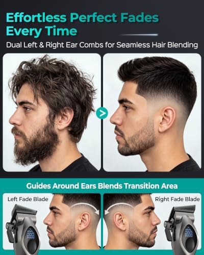 VGRPRO Hair Clippers for Men, Cordless Professional Clipper & Trimmer Set - Image 3