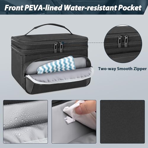 CURMIO Double Layer Hair Clipper Travel Case for Men Hair Cutting Tools - Image 4