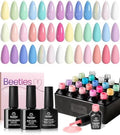 Beetles Gel Nail Polish Set, 23 PCS 20 Colors Pastel Macaron Gel Polish Kit by beetlesGelPolish