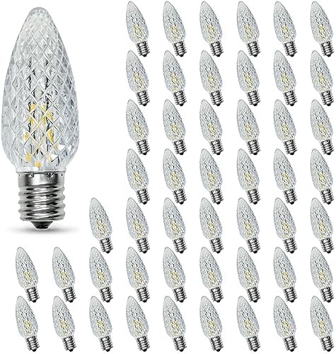 50PACK C9 LED Christmas Lights Shatterproof Waterproof Warm 2700K Plastic by AustinCoast
