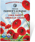 The Old Farmer's Almanac Poppy Seeds (American Legion) - Approx 5000 Flower Seeds - Premium Non-GMO, Open Pollinated, USA Origin by TheOldFarmersAlmanac