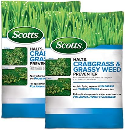 Scotts Halts Crabgrass & Grassy Weed Preventer, 10.06 lbs. (2-Pack) by Unknown