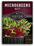 Beet Microgreen Seeds for Sprouting - Survival Garden Seeds (1 Pack) by SurvivalGardenSeeds
