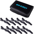 Big Kizzy Croc Clips (10 Pack) - Black Alligator Clips to Section & Hold Hair for Styling, Cutting, or Hair Extension Installation by BigKizzy