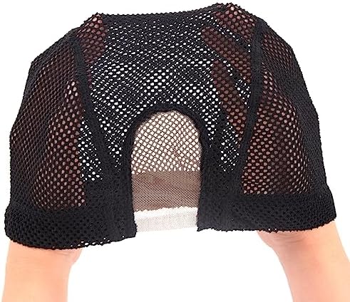2 Pcs U Part Mesh Wig Cap, Breathable Net Caps for Wig Making, Medium - Image 3