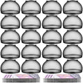MORGLES HD Transparent Wig Caps 20 Pack Black Ultra Thin for Women Men by Morgles