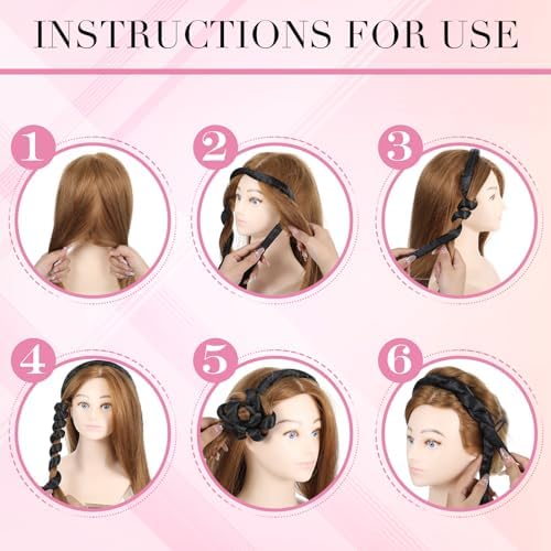 Heatless Curling Rod Headband, Heatless Hair Curler Overnight - Image 4