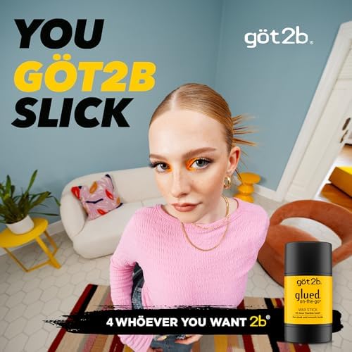 Got2B glued On-The-Go Hair Wax Stick, 1.8oz, Hair Styling Wax Stick Creates Sleek and Slick Styles Without The Crunch, Provides 72-HR Flexible Hold and Frizz Control (Pack of 6) - Image 2