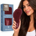Detangler Brush, Hair Brush for Women, Men & Kids - Detangling Hair Brush for Curly, Thick, Fine & Wavy Hair - Anti-Breakage Wave Brush, Pain-Free Hairbrush, Special Edition Burgundy by Slinkko