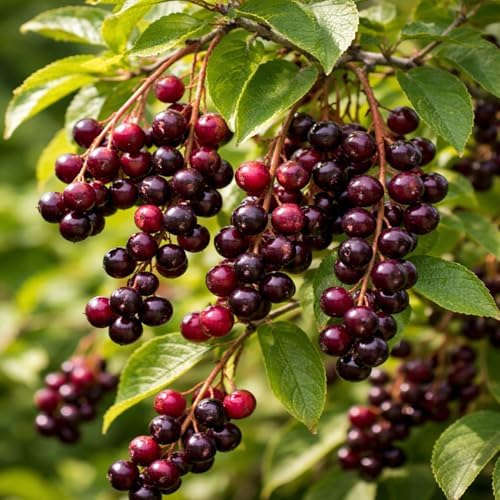 3 Chokecherry Tree Live Plants (Prunus virginiana) – Hardy Native Fruit Shrub – Edible Dark Red Berries – Fast Growing Outdoor Landscaping Plant – Well Rooted Ft Starter Plant - Image 2