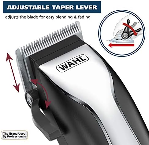 Wahl Home Haircutting Corded Clipper Kit with Adjustable Taper Lever,and 10 Color Coded Guards for Easy Clipping & Trimming - Model 79722,(Pack of 6) - Image 5