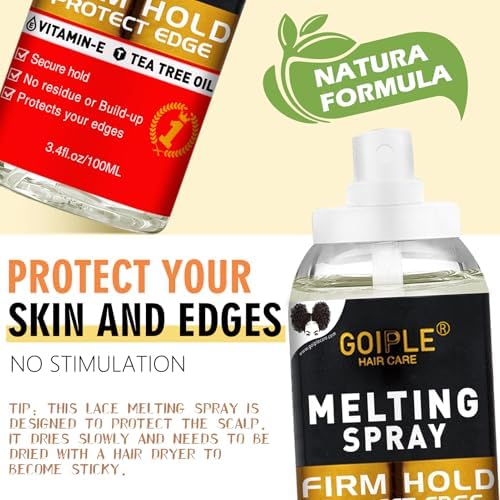 Lace Glue Kit Complete Set with Lace Tint Mousse, Lace Melting Spray Wig Glue for Women's Wigs and Hairpieces - Wig Installation Kit & Tape in Extension Rmover & Cap (Medium Brown) - Image 4