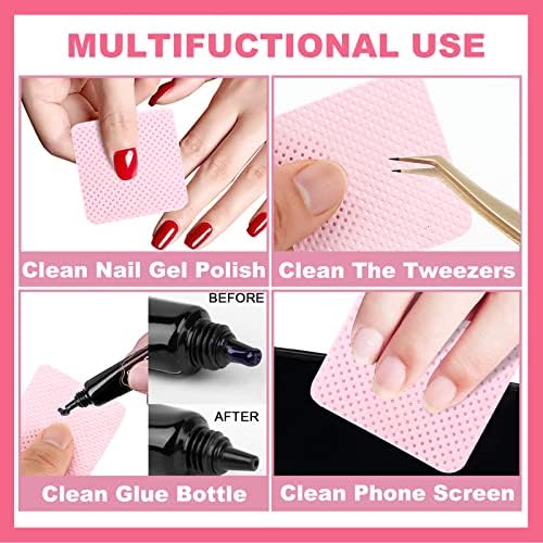 NXJ INFILILA 540PCS Lint Free Nail Wipes for Nail Polish Remover,Nail Prep - Image 3