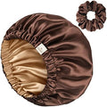YANIBEST Adjustable Satin Bonnet to Reduce Frizz, Silk Feeling Hair Wrap by yanibest