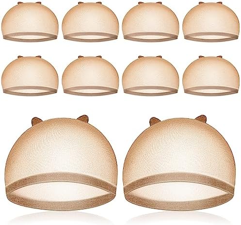 IKOCO HD Wig Cap, 8Pcs Transparent Wig Cap for Women Thin, Brown by Shineforyourbeauty