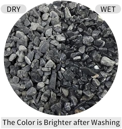 FANTIAN 10 lbs Black Pea Gravel for Landscaping, 3/8 Inch Black Stones - Image 3