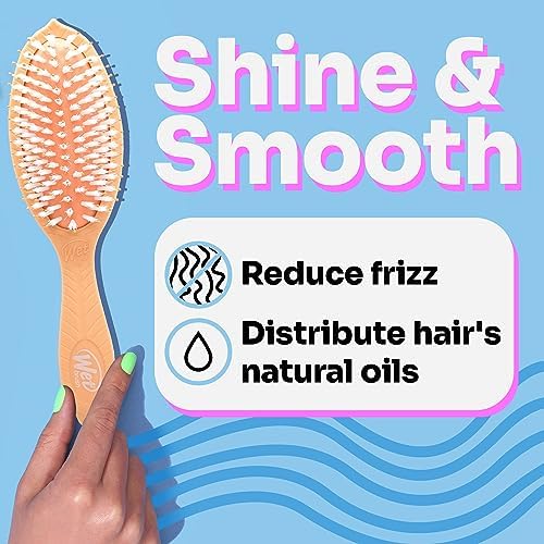Wet Brush Go Green Coconut Oil Infused Detangling Hair Brush - Pain-Free Ultra-Soft Detangler Bristles Glide Through Tangles with Ease - Protects Against Split Ends (Pack of 2) - Image 4