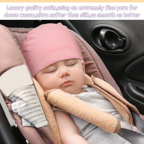 6 Pcs Satin Lined Baby Beanie Newborn - Image 5
