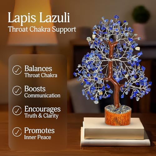 YATSKIA Lapis Lazuli Crystal Tree of Life, Birthday Gifts for Women, Mom & Friends, Handmade Gemstone Tree, Boho Home, Room & Office Desk Decor, House Warming Gifts - Image 3