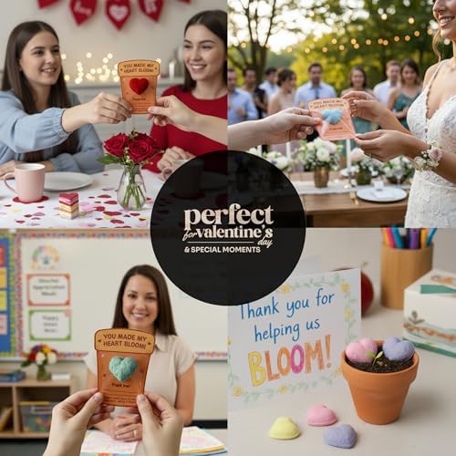 24-Count Plantable 3D Heart Wildflower Seed Bomb Favors - Image 6