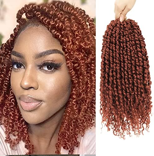Passion Twist Crochet Hair 18" 350# Pre-Looped 9Packs by Pofworld