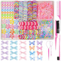 900 PCS Colorful Hair Ties for Girls Hair Accessories Set by Lizioo