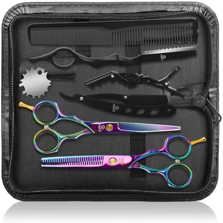 Hair Scissors Shears Professional - 6.5-Inch Barber Scissors Set by Ethyxe