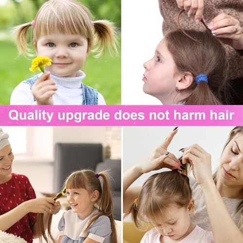 TVINLIK 400 PCS Baby Hair Ties – No Damage Elastic Ponytail Holders - Image 6