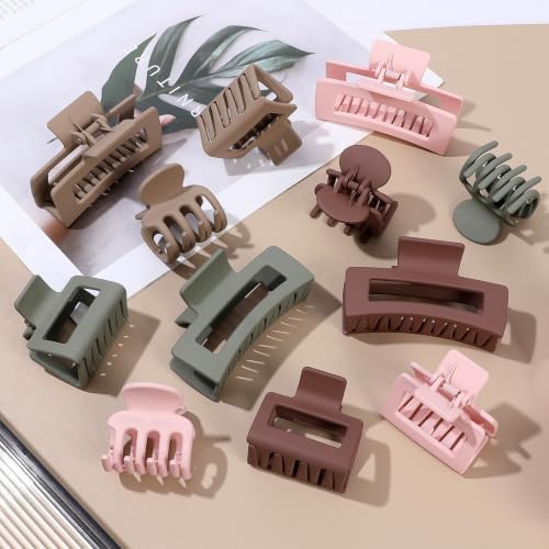 SMKSL 12 Pcs Hair Claw Clips for Women & Girls 3 Styles Hair Accessories - Image 4