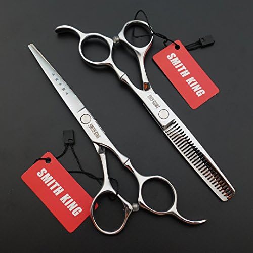 6.0 Inches Professional hair cutting thinning scissors set with razor (Silver) - Image 2
