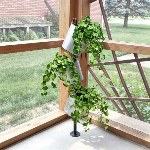 Artificial Hanging Coin Leaf Potted Vine, 2 Pack for Shelf Decor - Image 5