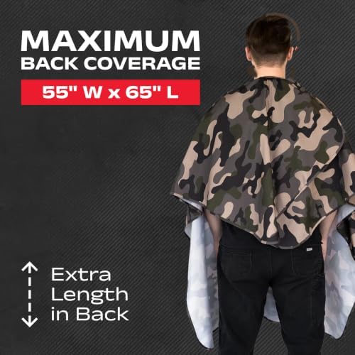 Barber Strong The Barber Cape Haircut Cover for Men, Hair Repelling and Static-Reducing Material, Water Resistant Fabric - Image 4