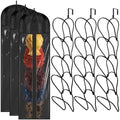 3 Set Wig Storage Organizers for Multiple Wigs Strorage Bags with Hangers Racks Dust-proof Space Saving Hair Extensions Hanging Holder for Hat Tie Scarf Handbag Towel Accessories by WelcometoLawnIdyll